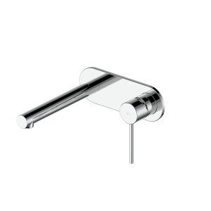 Wall Basin Mixer with Faceplate Chrome
