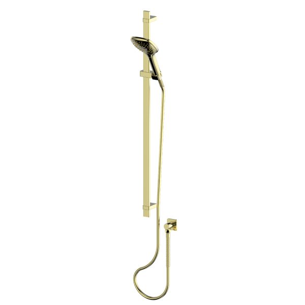 186906 Skyla Rail Shower in Brushed Brass